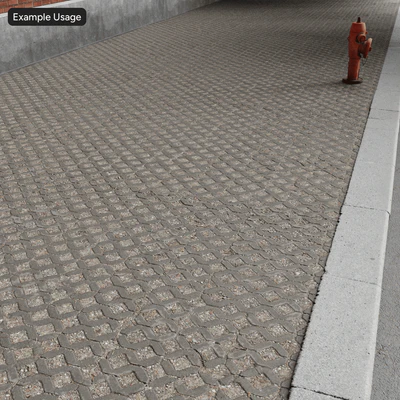 gravel fill on grid pavers texture — Вид 5