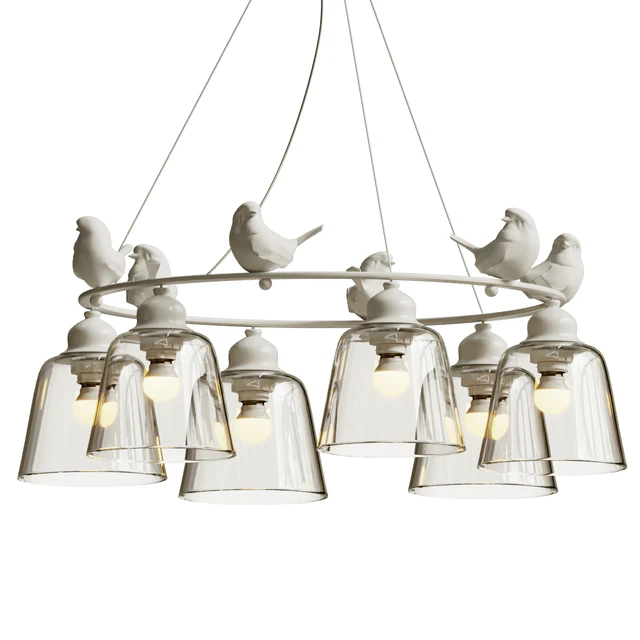 Подвесной светильник provence bird chandelier — Скачать