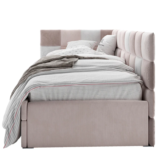 Corner Bed With Panels — Скачать