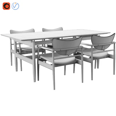 48 Chair & Kaufmann Table — Ver 4