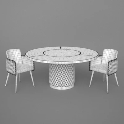Table and Amet Chair Reflex — Ver 3