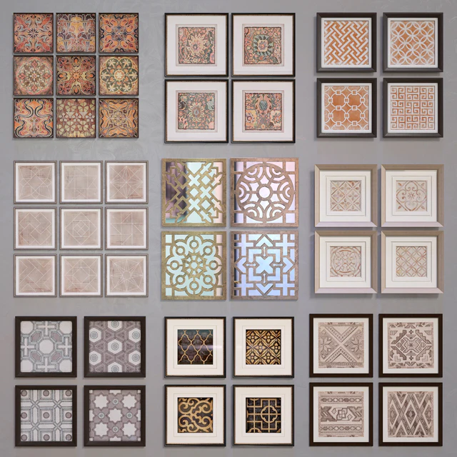 Framed ornamentals , 9 sets, 46 things — Скачать