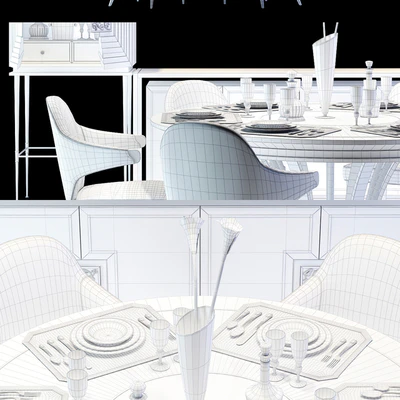 Zanaboni Contemporary Dining Set — Ver 2