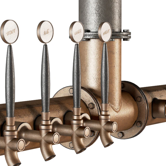 Beer towers in loft style — Descargar