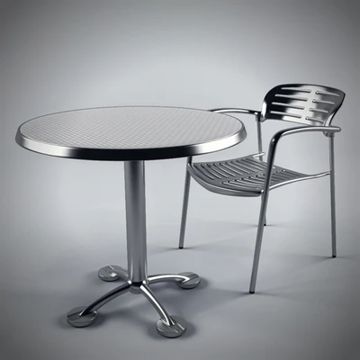 Toledo Stacking Chair and Pensi Table — Ver 2