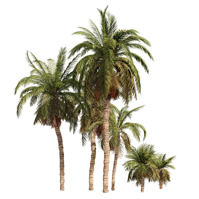 6 Arbian Date Palm Trees — Descargar