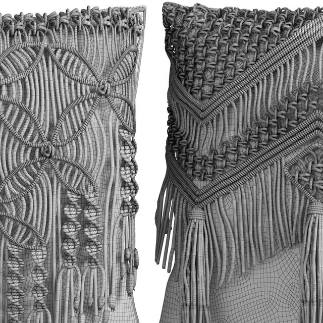 macrame cushion set 05 — Скачать