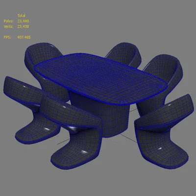 Vondom Ufo Dining Table and Chair — Ver 2