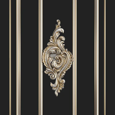 Plaster decorative frame 2 — Ver 5