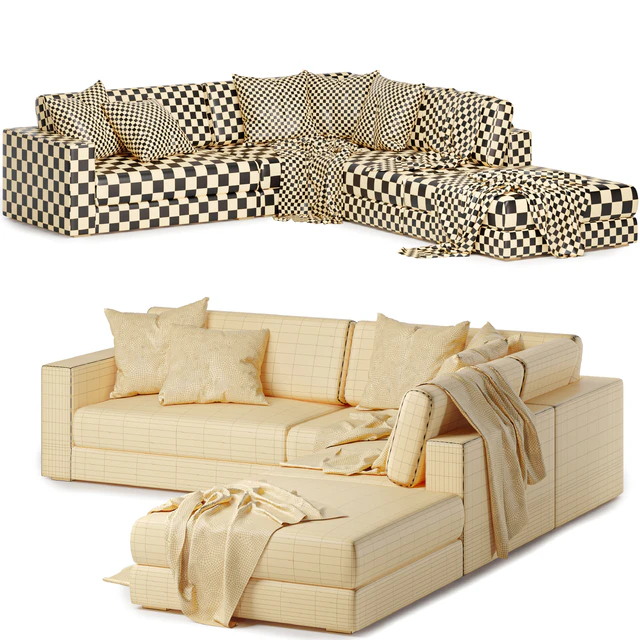 Aspect fabric modular sofa — Скачать
