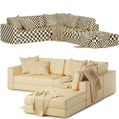 Aspect fabric modular sofa — Вид 2
