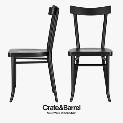 Crate & Barrel - Cole Wood Dining Chair — Ver 1