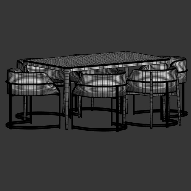 Deja Vu Chair Canto Table Dining Set — Скачать