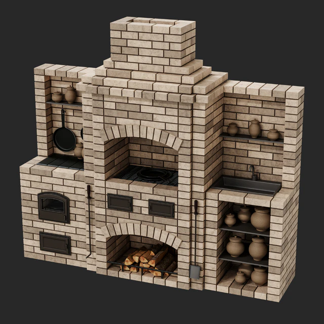Brick oven barbecue — Descargar