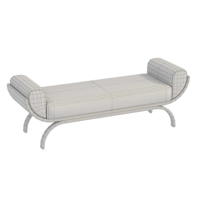 Custom made bench with curved arms — Скачать