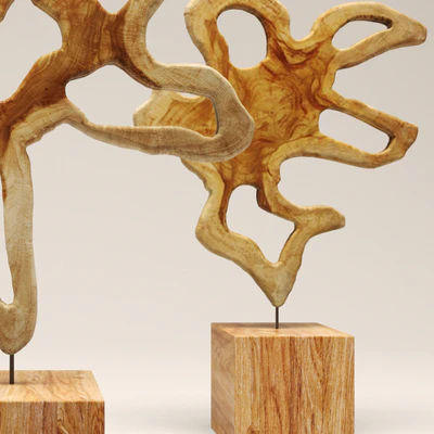 CHISTA. Monumental Trunk Slice, saw cut, cut, wooden, figurine, sculpture, eco design, style — Ver 3