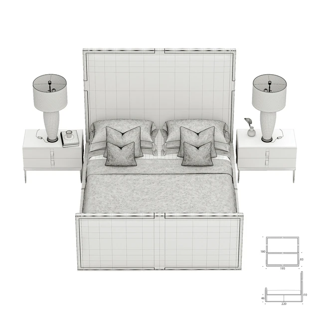 Bed - HOLLAND The Sofa & Chair Company Luxury bed — Descargar
