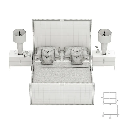 Bed - HOLLAND The Sofa & Chair Company Luxury bed — Ver 2