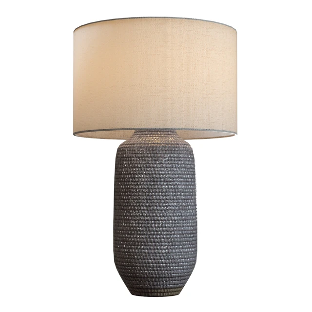 Crate & Barrel Cane Gray Table Lamp — Descargar