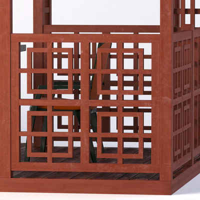 Wooden gazebo in Japanese style — Ver 2