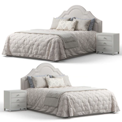 Queen Madison Crown Headboard Bed — Вид 3