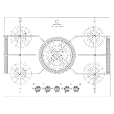 Hob Electrolux EGT97353 Platinum — View 3