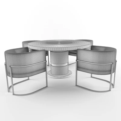 Julius chairs and Lune table — Ver 3