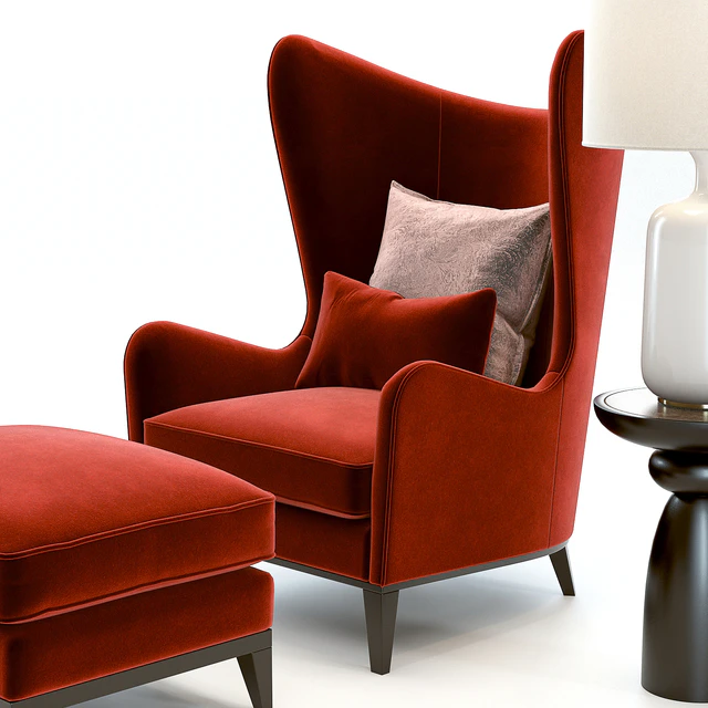 Monroe Armchair Red — Скачать