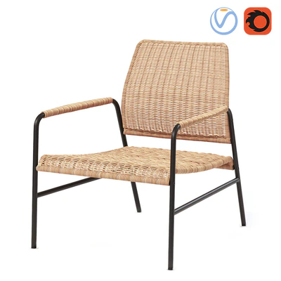 ULRIKSBERG Anthracite rattan chair — Ver 1
