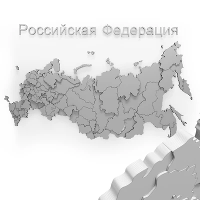 Wooden map of Russia — Ver 4