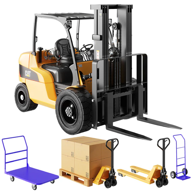 CAT Forklift, Manual Loader and Warehouse Carts Kit — Скачать