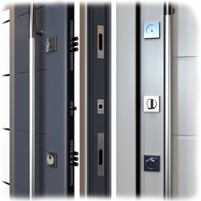 Entrance metal door Inox S-1 (Your Frame) — Ver 3
