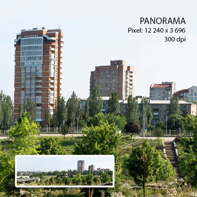 Панорама города. Вид на жилой дом. — Вид 4