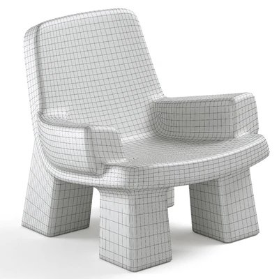 Armchair Faye Toogood Fudge Chair — Ver 6