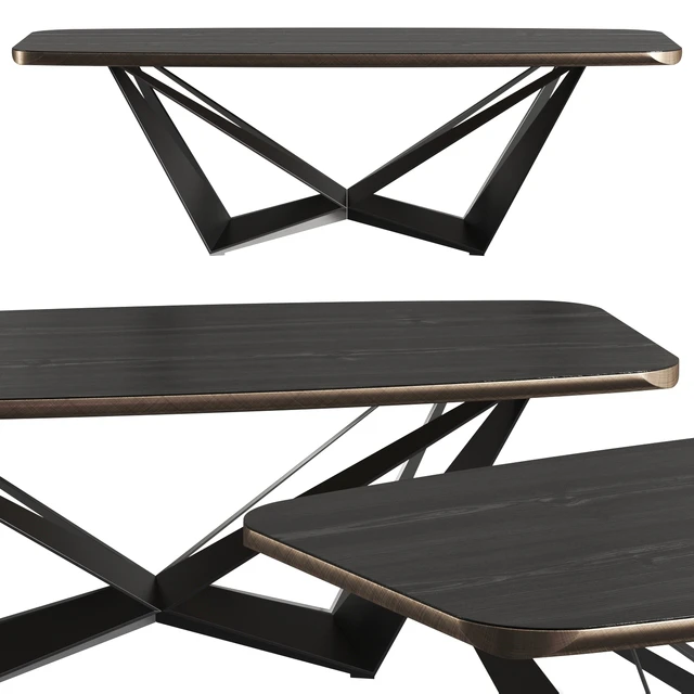 Cattelan Italia Skorpio Wood C Dining Table — Descargar