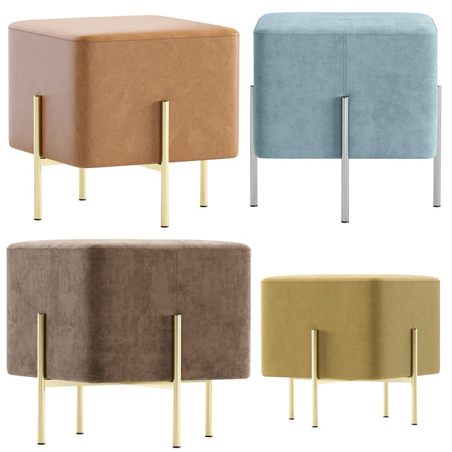 Pouf Gato Velvet and Leather made by Cosmo — Descargar