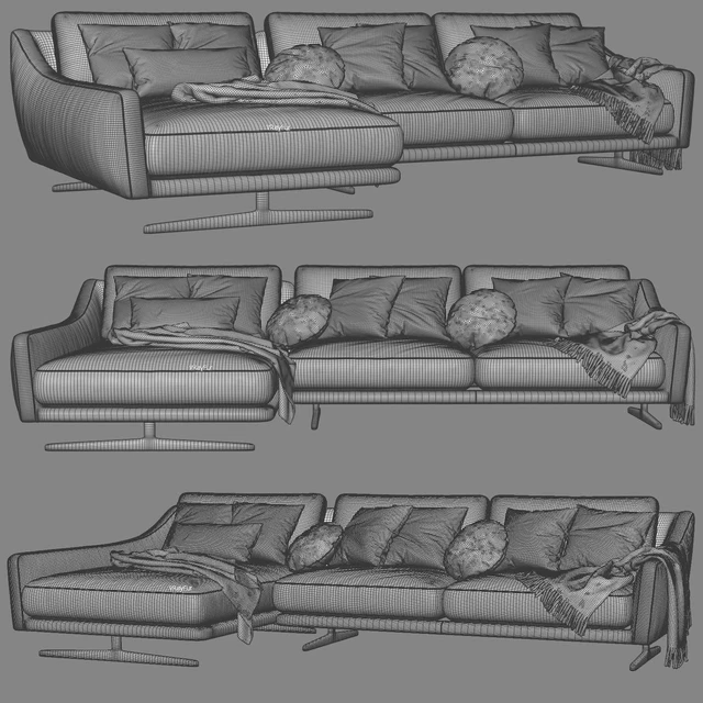 Bonaldo skid chaise longue sofa — Descargar