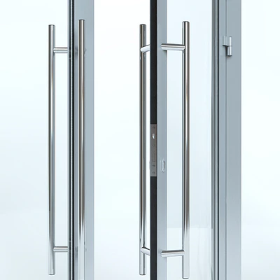 Aluminium door with partitions — Ver 2