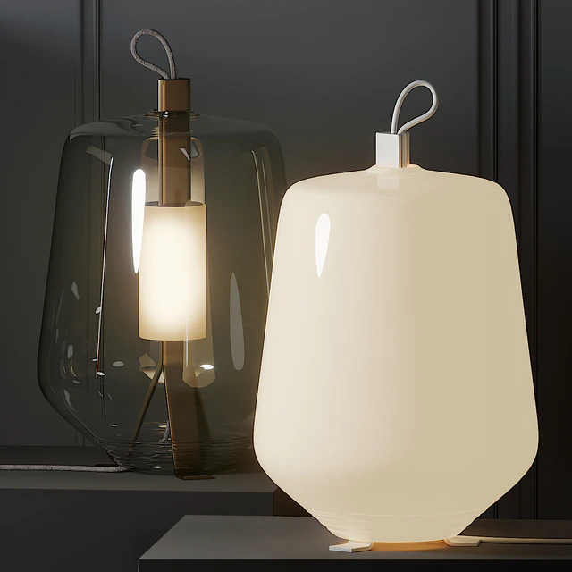 Prandina LUISA GAUZAK Table Lamps in 4 Colors — Descargar