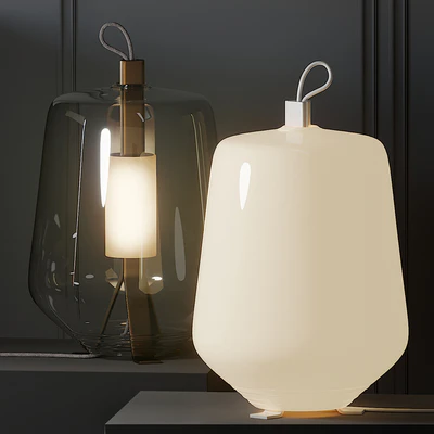 Prandina LUISA GAUZAK Table Lamps in 4 Colors — Ver 1