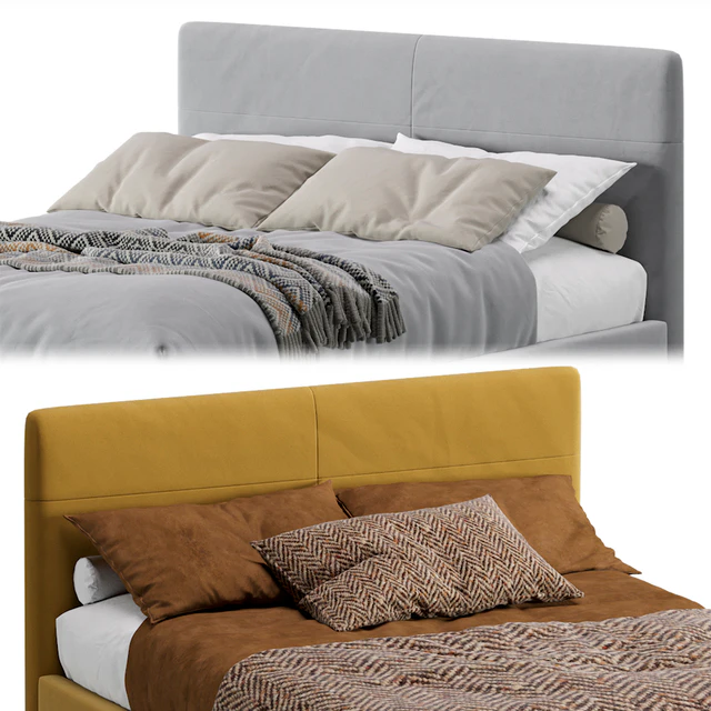 Bed Mayton 140 Velvet Yellow By Divan.ru / Кровать Майтон — Скачать