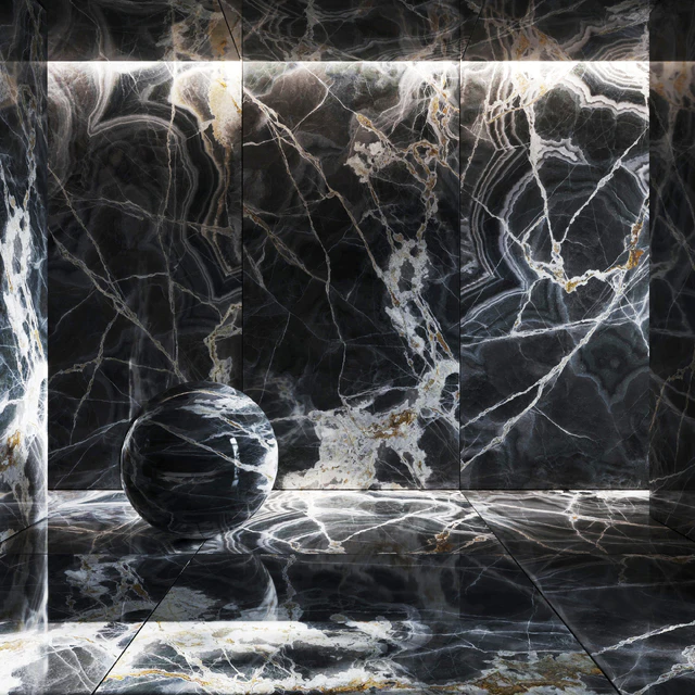 Black onyx porcelain stoneware tiles — Descargar