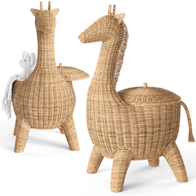 RATTAN ANIMAL BASKET GIRAFFE Restoration Hardware — Descargar