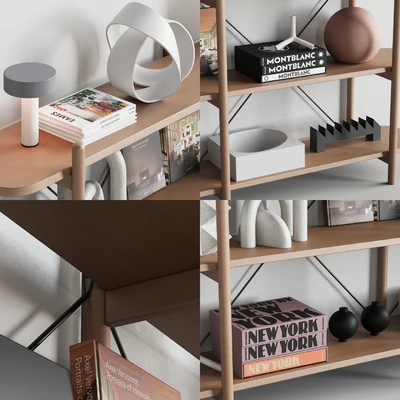 086 BROSA Dominic Wide Bookshelf 00 — Ver 7
