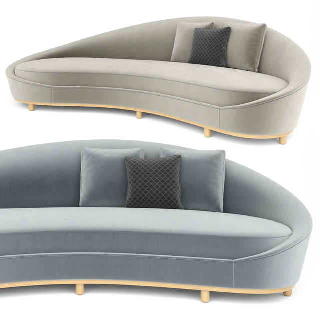 Curve Cream Sofa — Скачать