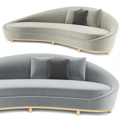 Curve Cream Sofa — Вид 5