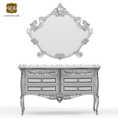 Silik Vesta chest of drawers with mirror — Ver 2