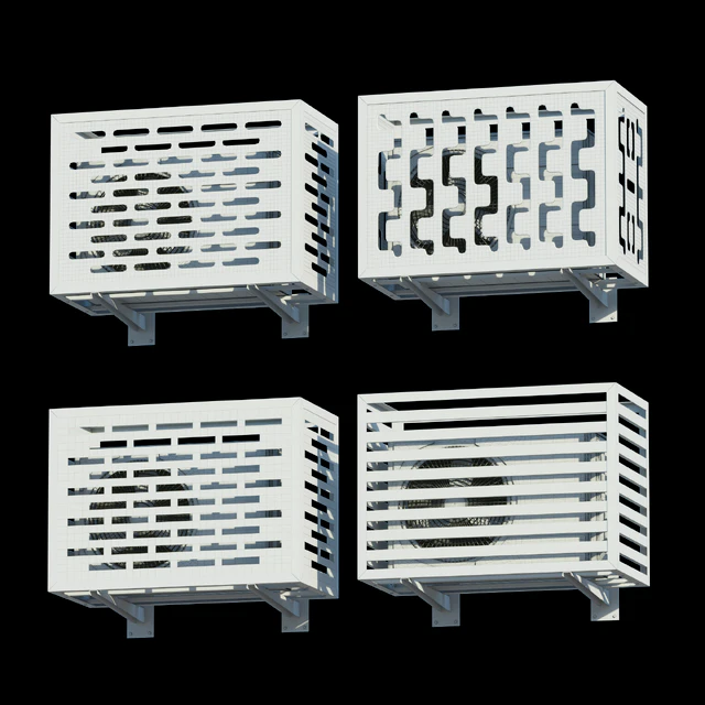 Set of decorative boxes for air conditioner + LG air conditioner — Descargar