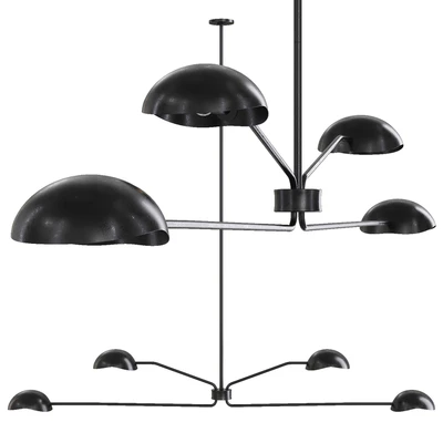 Restoration Hardware CONVESSI LINEAR CHANDELIER 72 Black — Ver 1