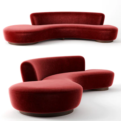 Serpentine Sofa by Vladimir Kagan — Ver 1
